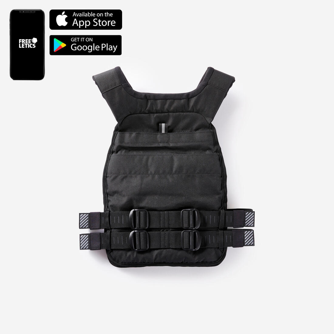 Gilet lesté de musculation ajustable - 6 à 10kg