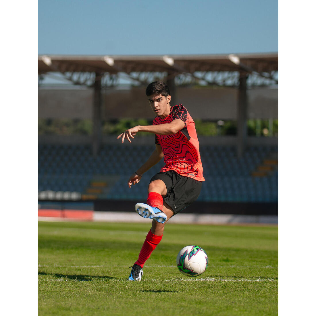 MAILLOT DE FOOTBALL ADULTE MANCHES COURTES VIRALTO TOPO ROSE FLUO &
