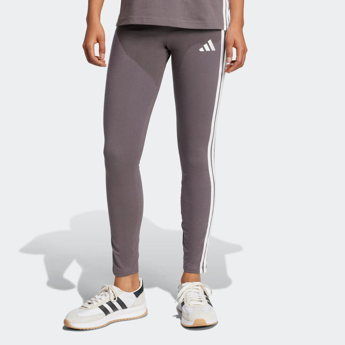 Legging en coton pour femme, gris