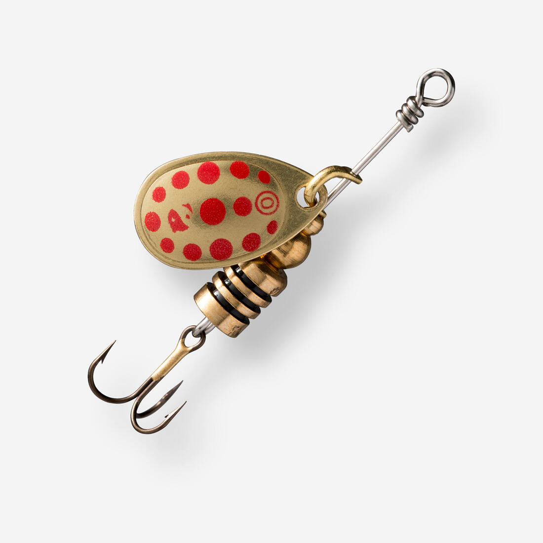 CUILLER TOURNANTE PÊCHE DES CARNASSIERS WETA + #0 ARGENT POINTS ROUGES