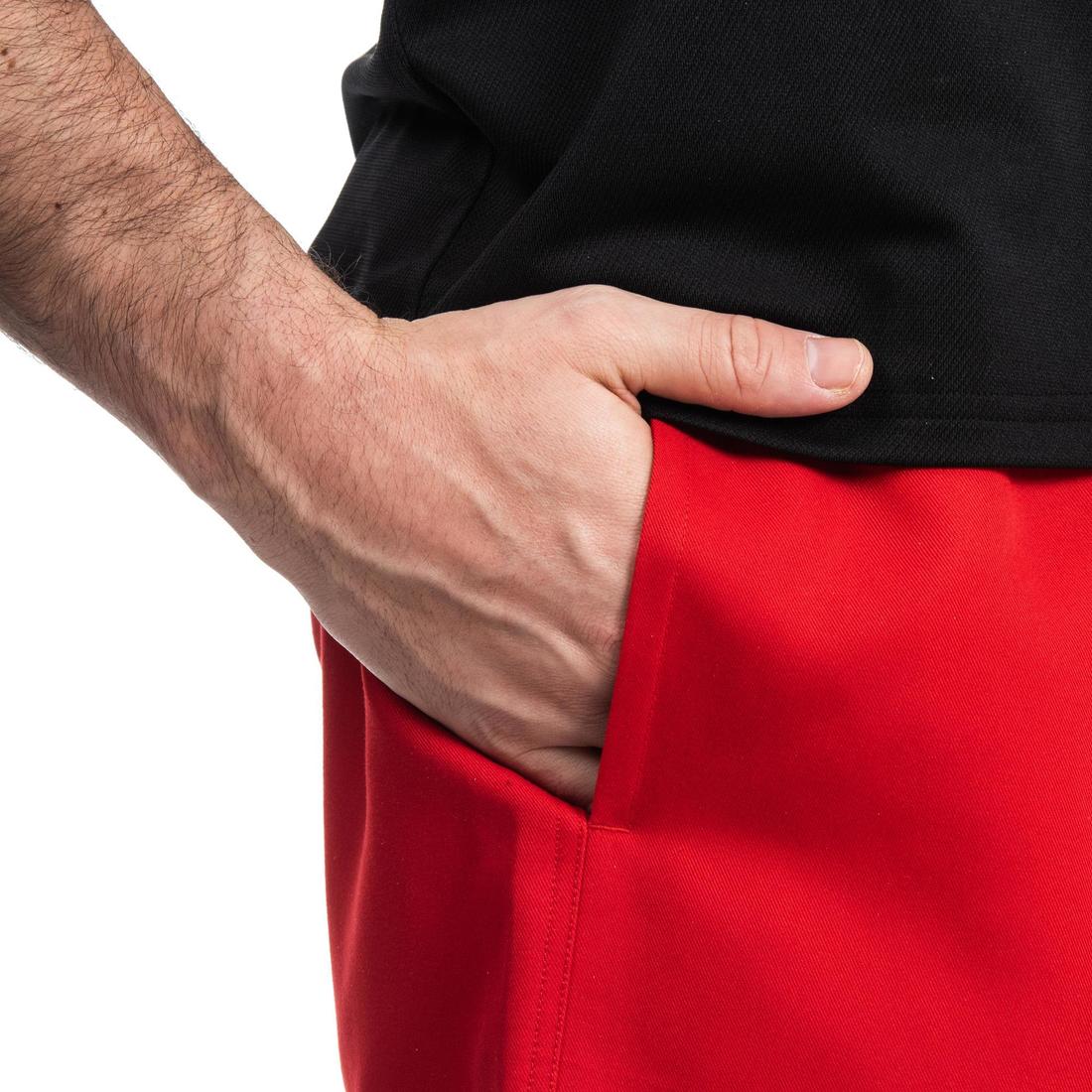 Short rugby adulte avec poches r100