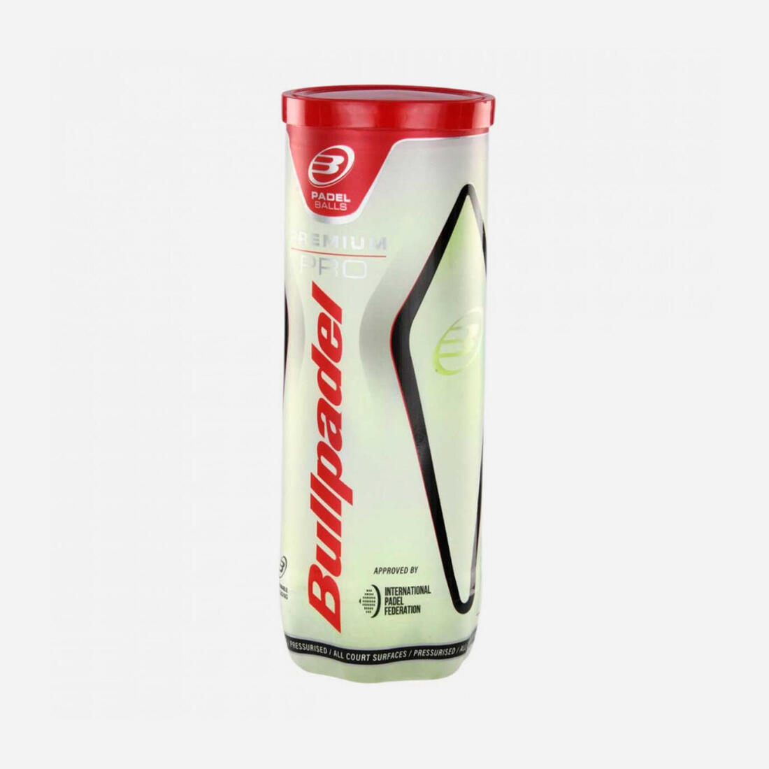 Tube de 3 balles de padel pressurisées - Bullpadel Premium Pro