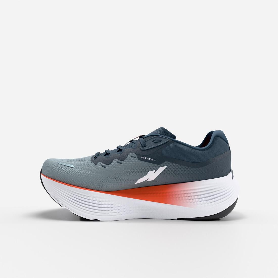 Chaussures de running route homme, Kiprun Kipride Max gris et