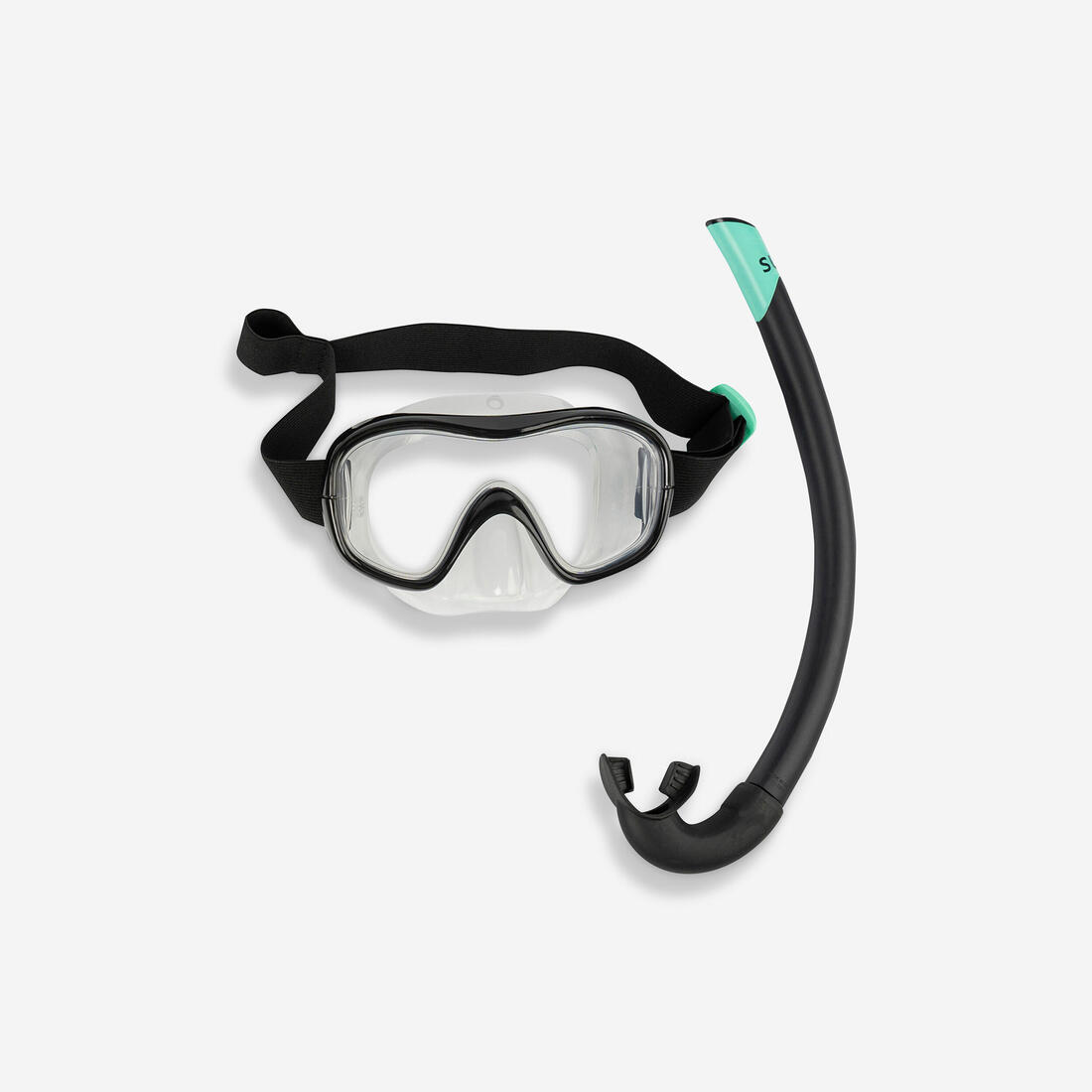 Kit de plongée snorkeling SUBEA masque tuba, 100 adulte noir