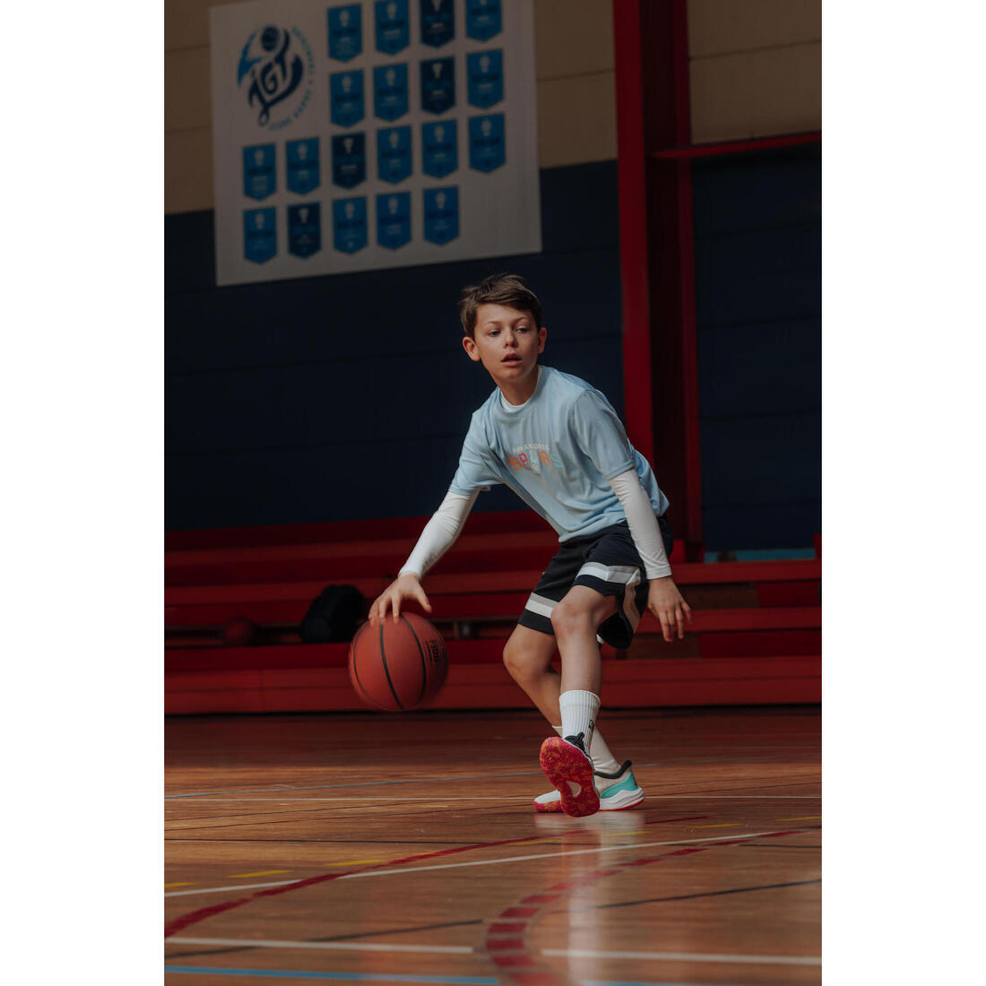 Sous-maillot basketball NBA manche longue enfant