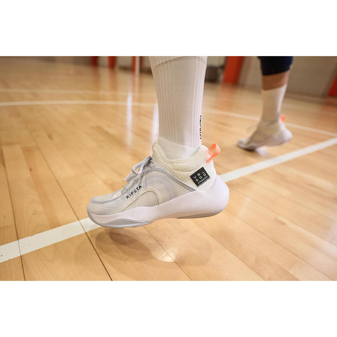 Chaussures de volley-ball Stability 500, blanches