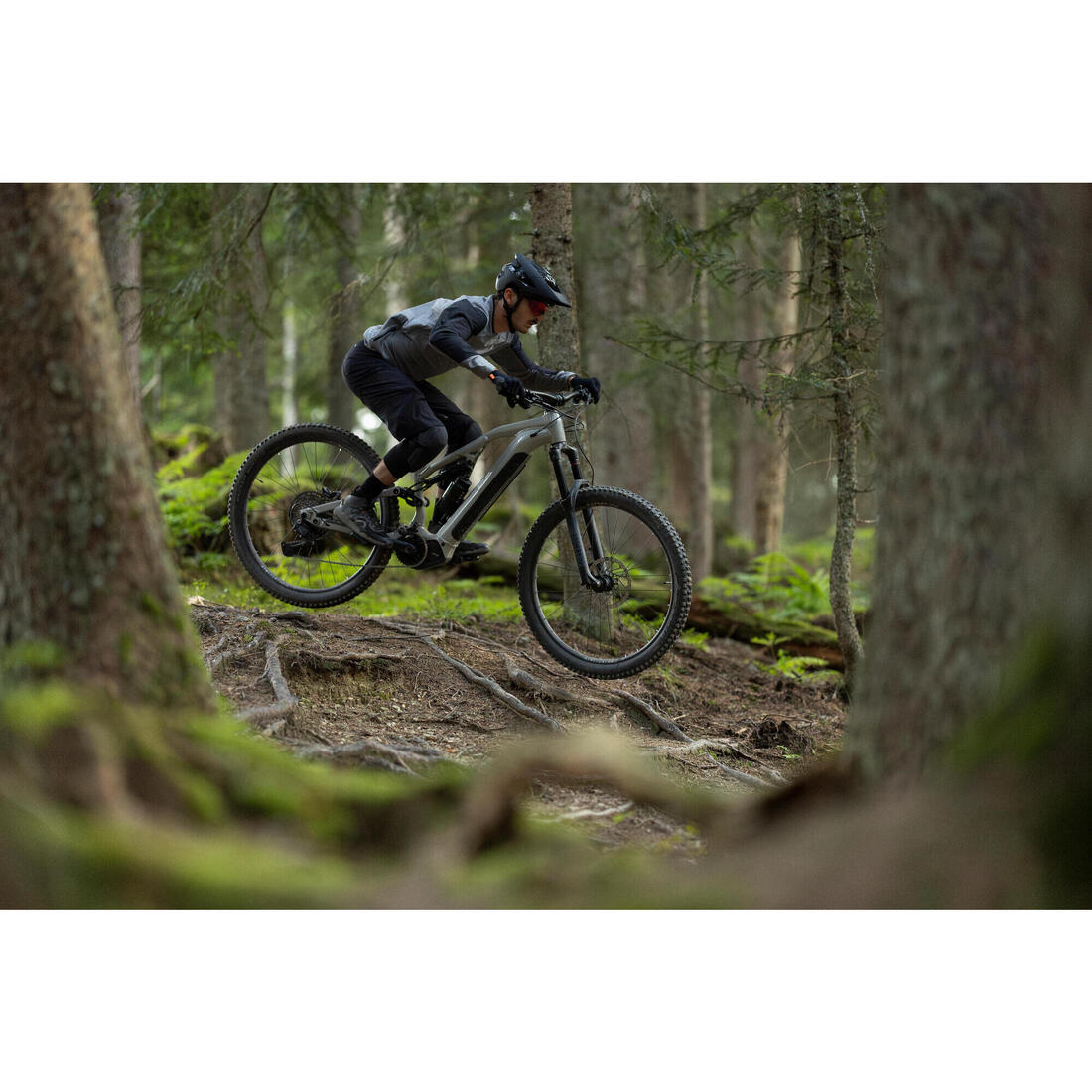 Vélo vtt électrique all-mountain tout suspendu 29" - e-feel 700 s