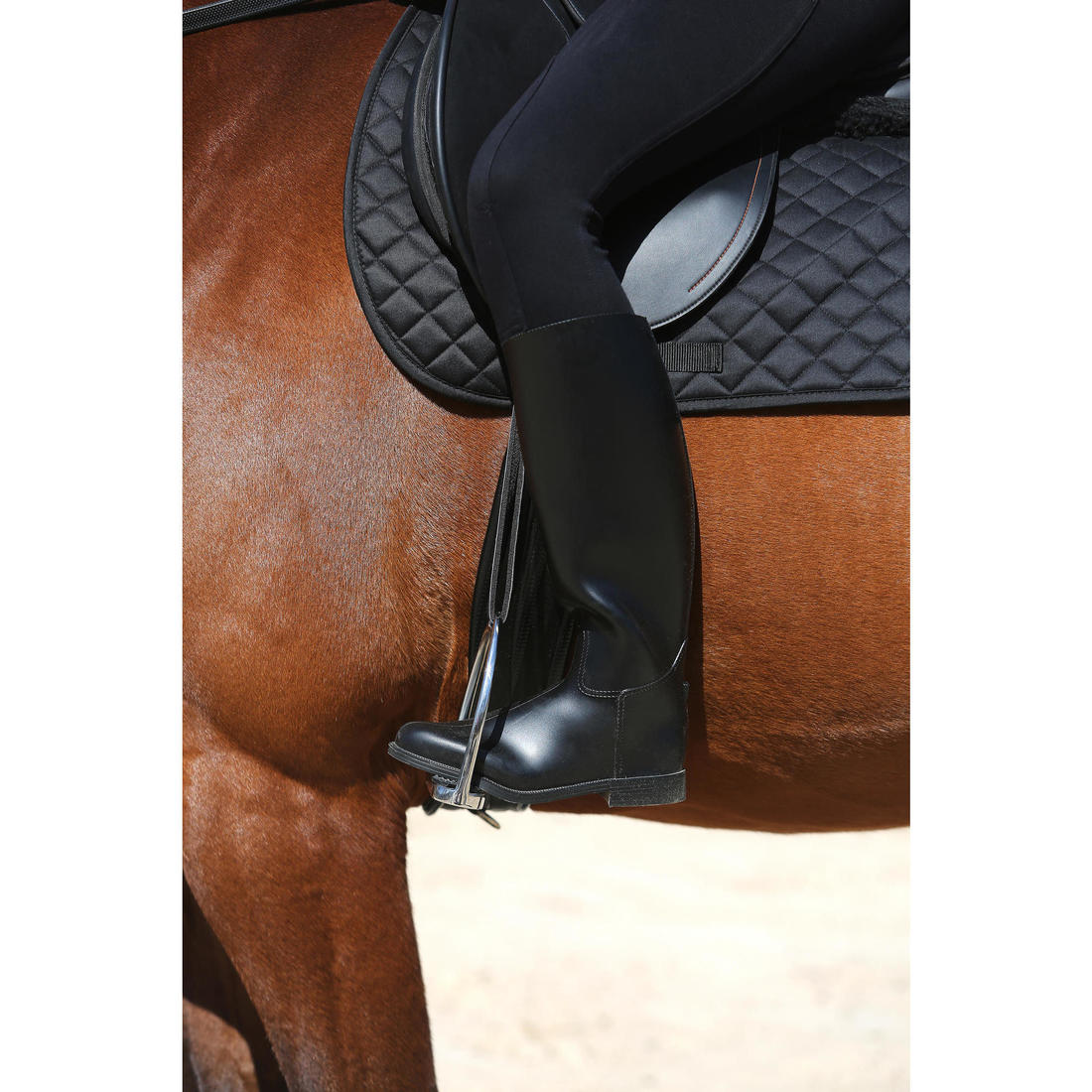 Bottes équitation adulte SCHOOLING noir