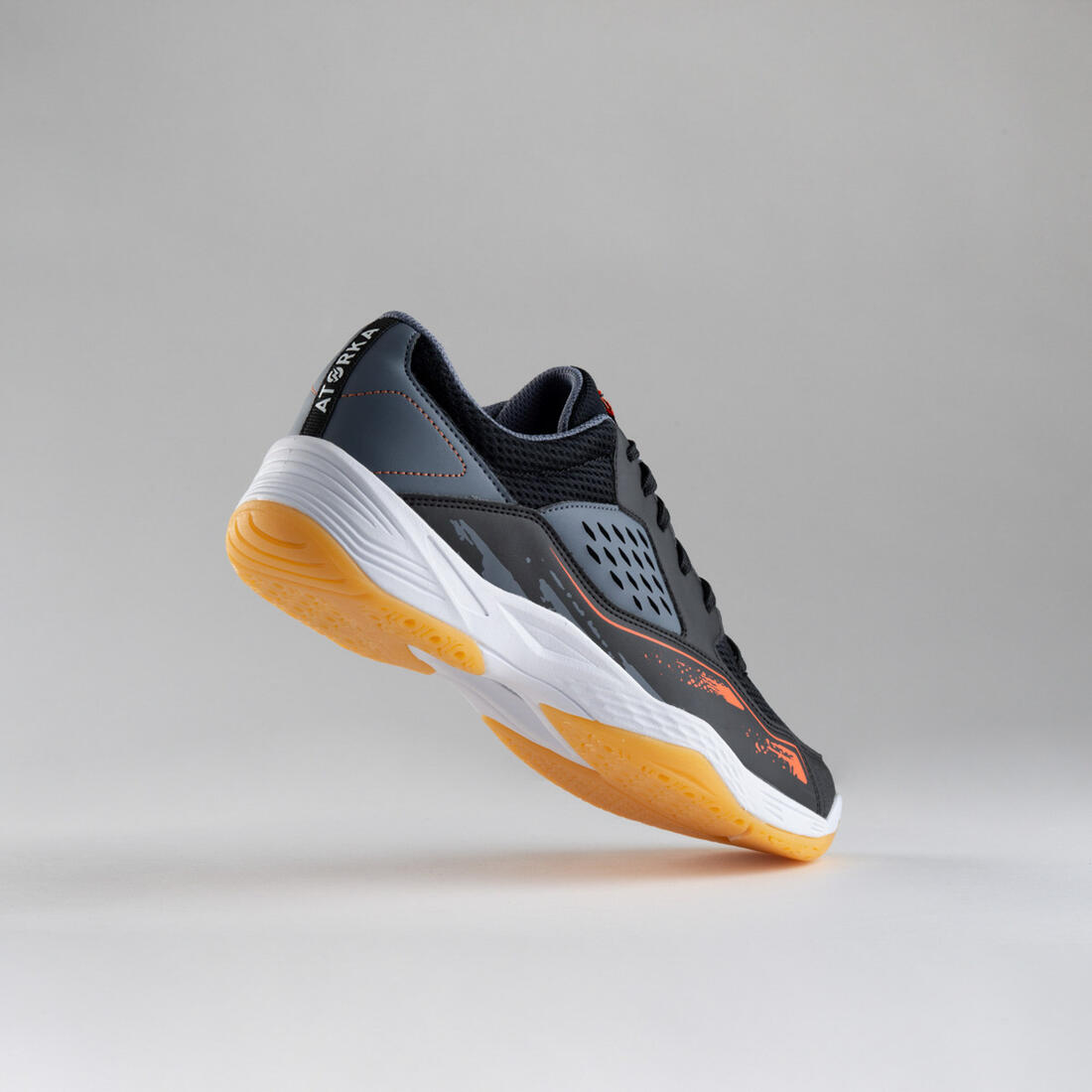 Chaussures de handball Homme - H100 gris noir orange