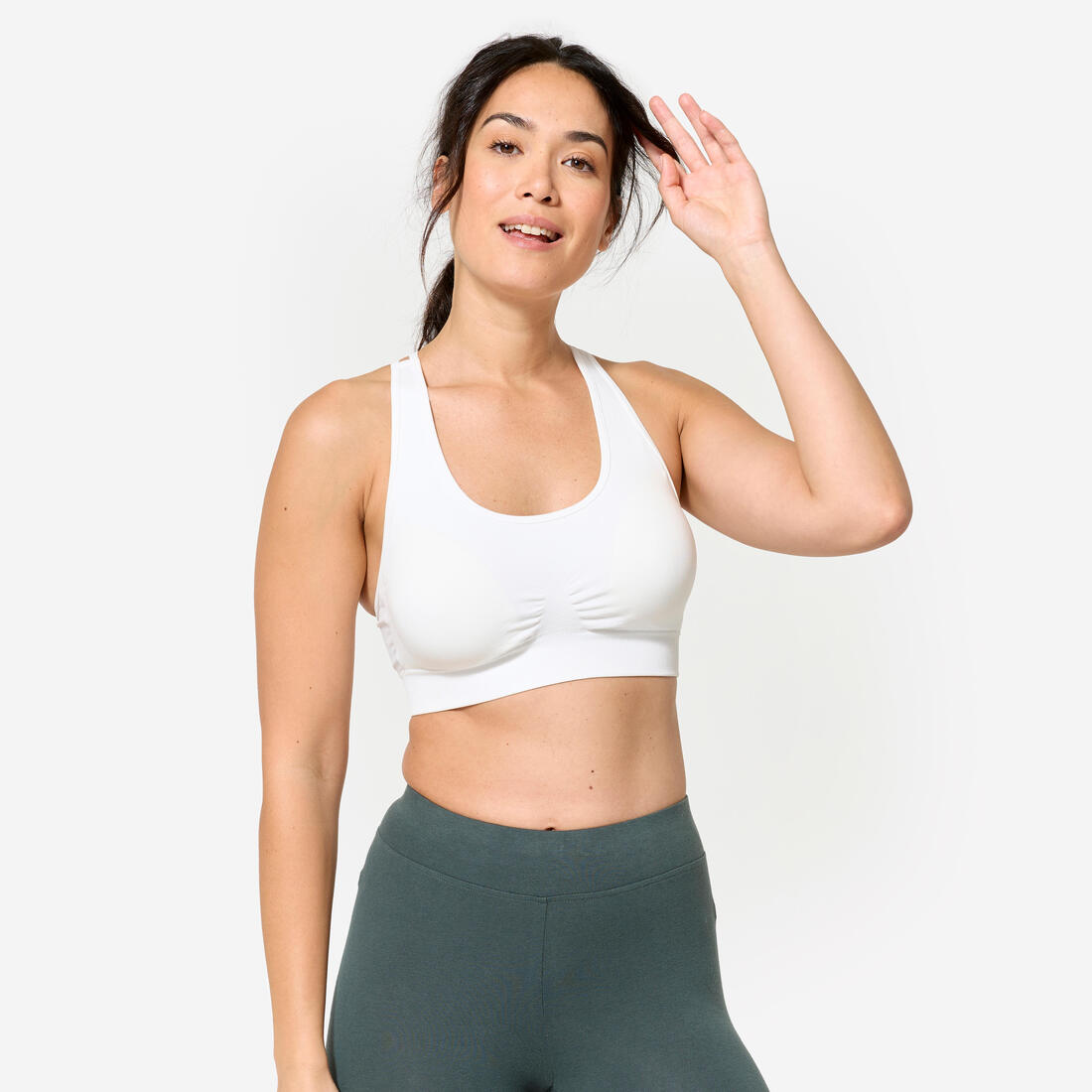 Brassière bretelles croisées maintien léger Femme