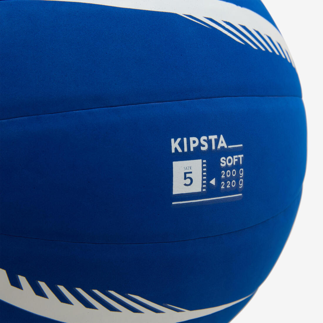 Ballon de volley-ball - vb500 soft 200/220g bleu et blanc