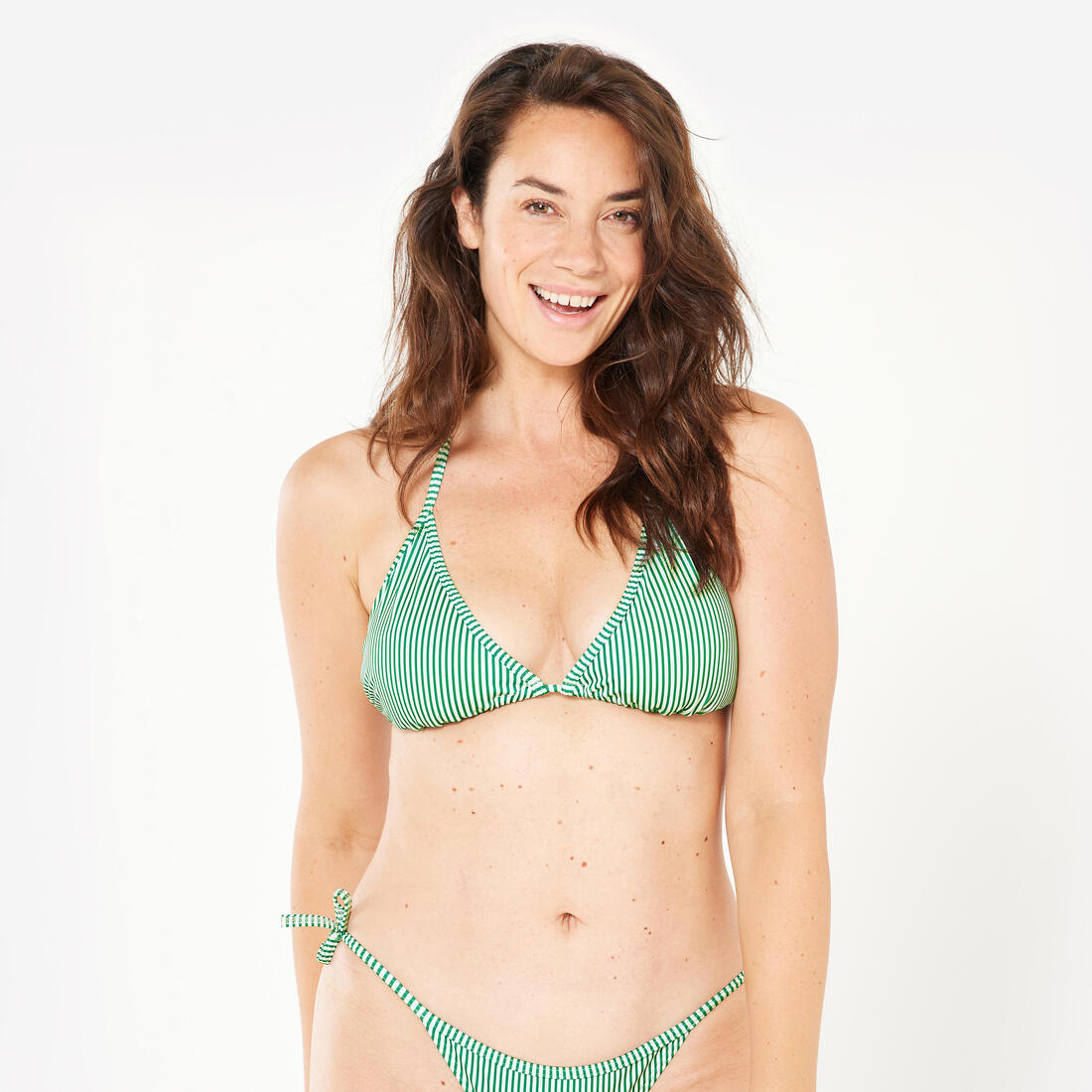 Haut de maillot de bain femme triangle coulissant avec coques mae graphiti