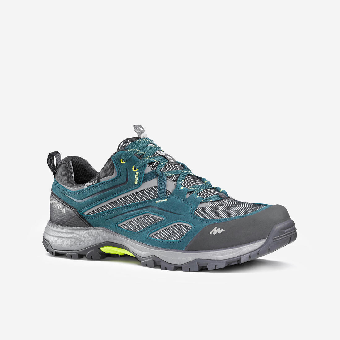 Chaussures imperméables de randonnée montagne - MH100 Bleu - Homme – bleu canard