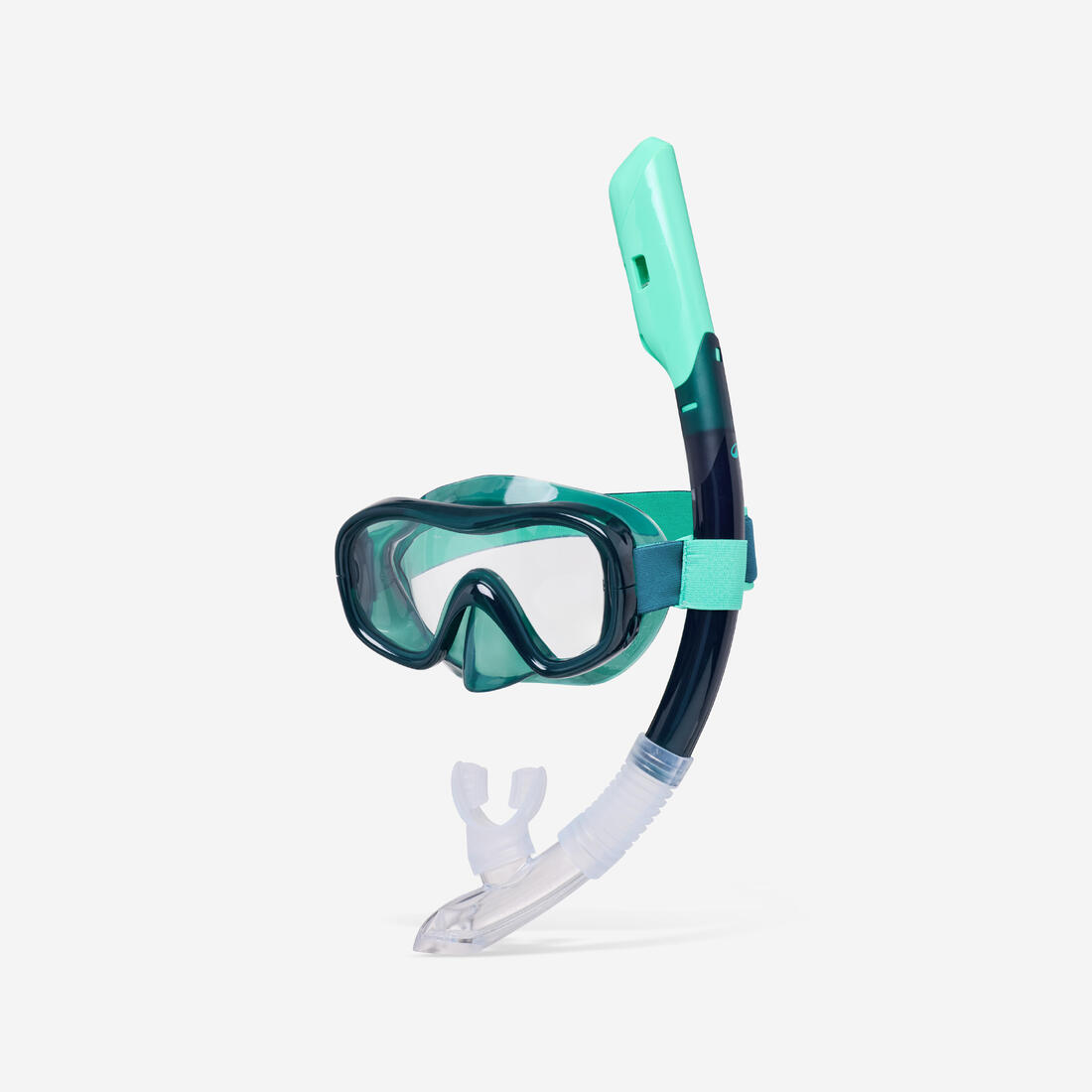 Kit de snorkeling masque ANTI-BUEE CONFORT tuba DRYTOP, 100 adulte