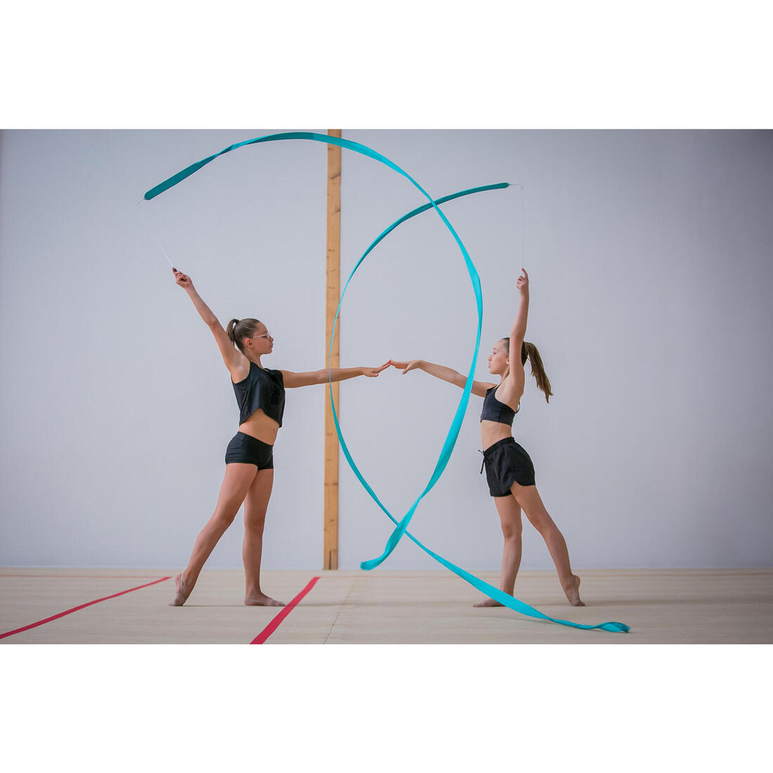 Ruban de Gymnastique Rythmique (GR) de 4 mètres - rose