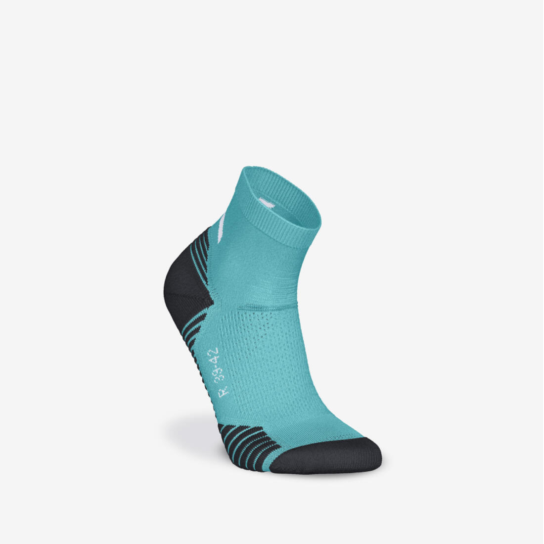 LOT de 2 PAIRES de CHAUSSETTES DE RUNNING RUN500 EPAISSES MID