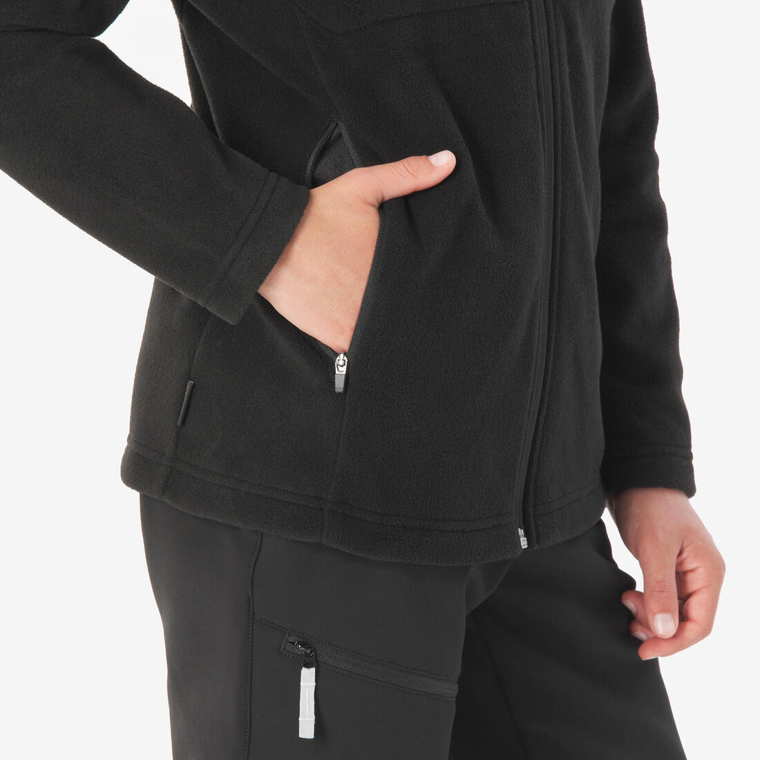 Veste polaire de randonnée enfant 7-15 ans, MH500 zip