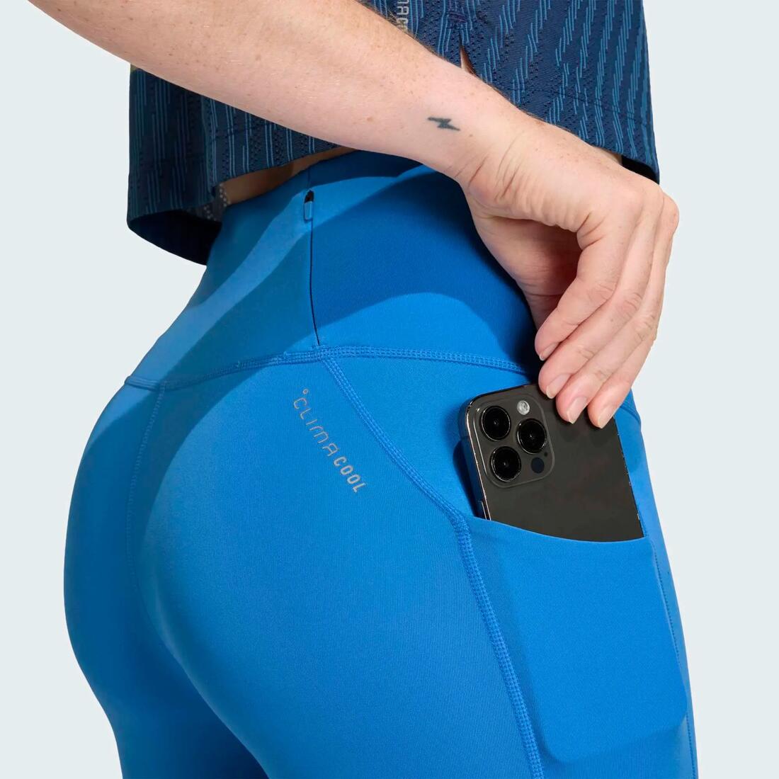 Legging de running confortable taille haute femme, adidas ADI365 bleu