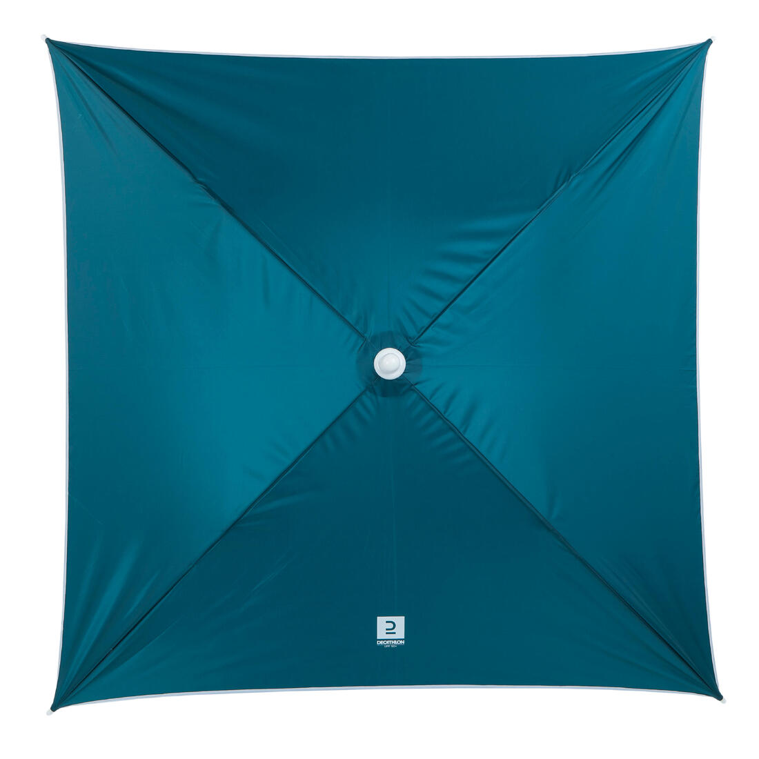 Parasol de plage carré 1 place upf 50+ - paruv 125 bleu