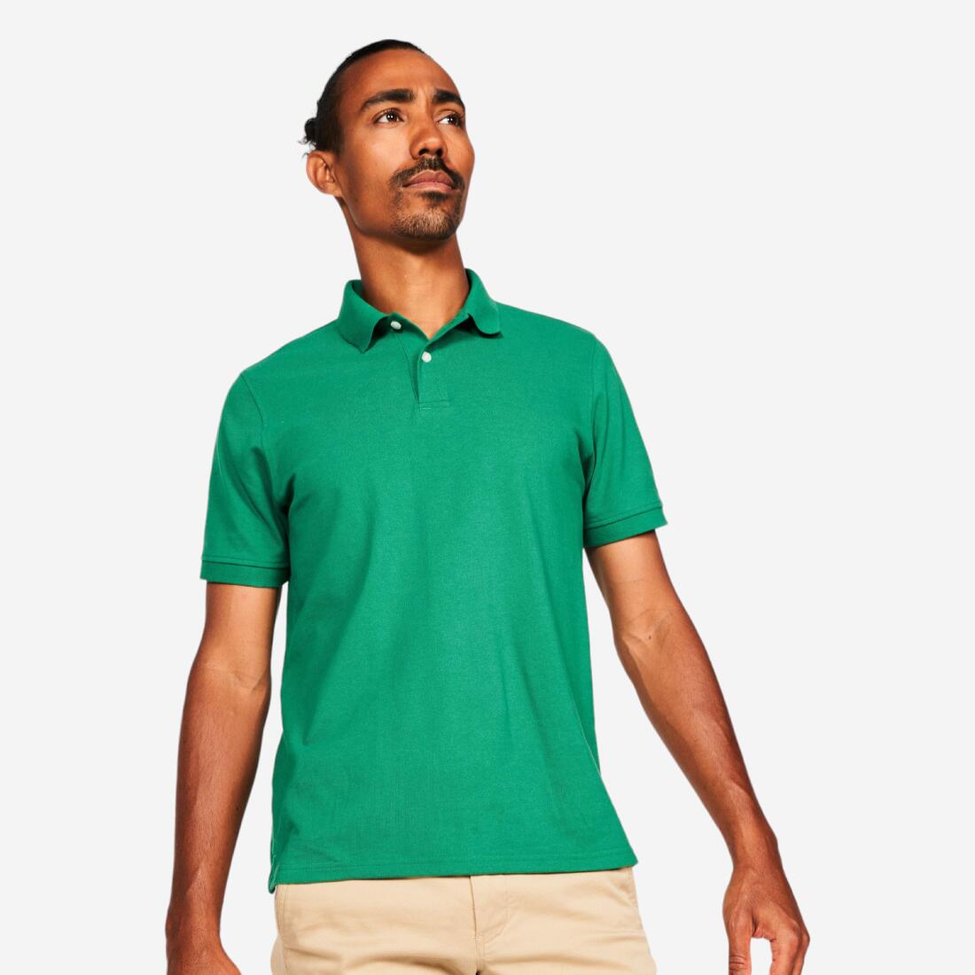 Polo de golf en coton polyester manches courtes homme, MW500