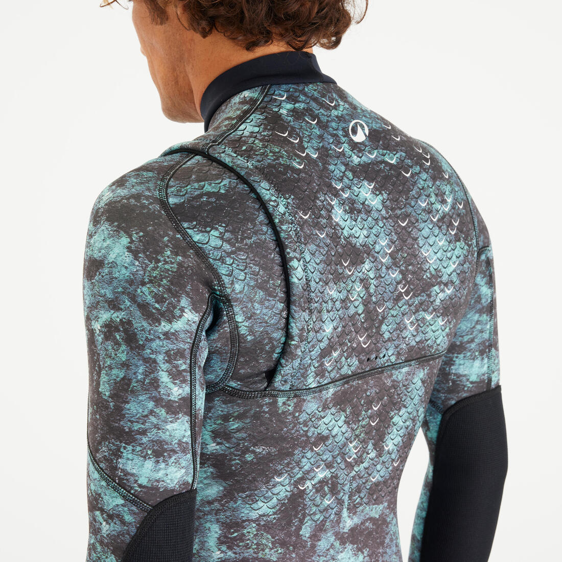 Shorty chasse sous-marine néoprène 2.5mm homme - SPF 900  manches longues camo