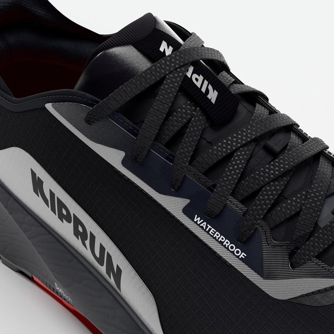 Chaussures de trail running imperméables femme, Kiprun Kipsummit WP vert et