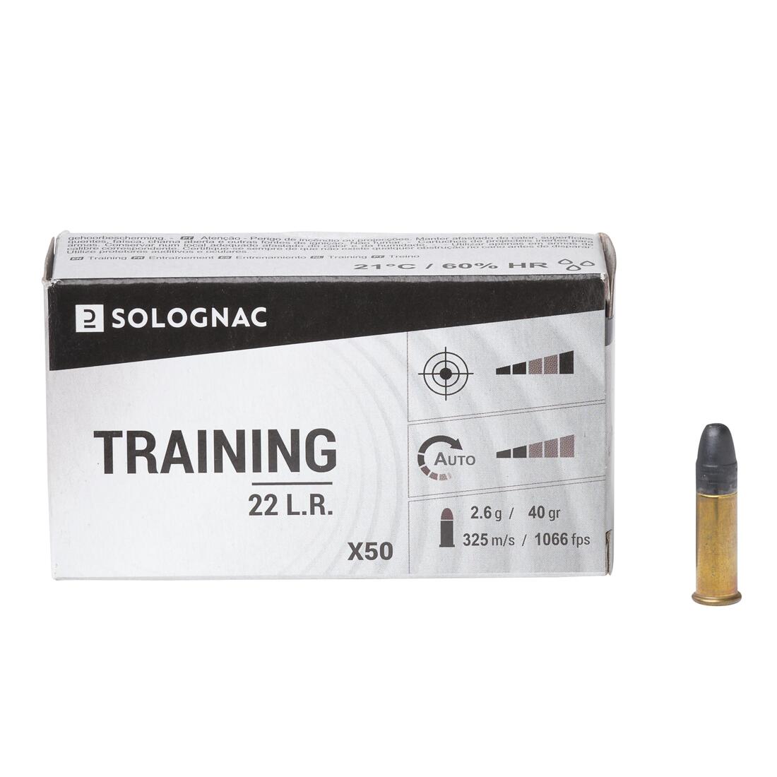Balle 22 long rifle training X50