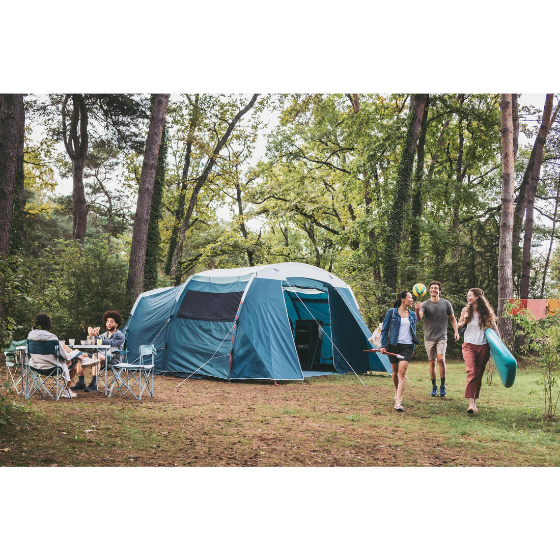 Tente de camping 6 places 3 chambres, Arpenaz 6.3