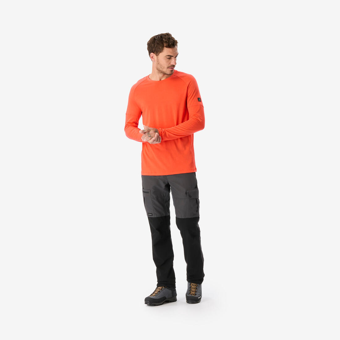 T-shirt manches longues en laine mérinos homme, Merino Resist