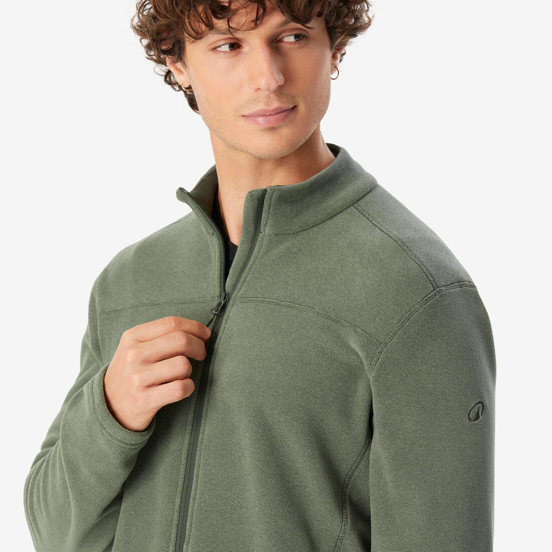 Polaire de randonnée montagne homme, MH100 full zip