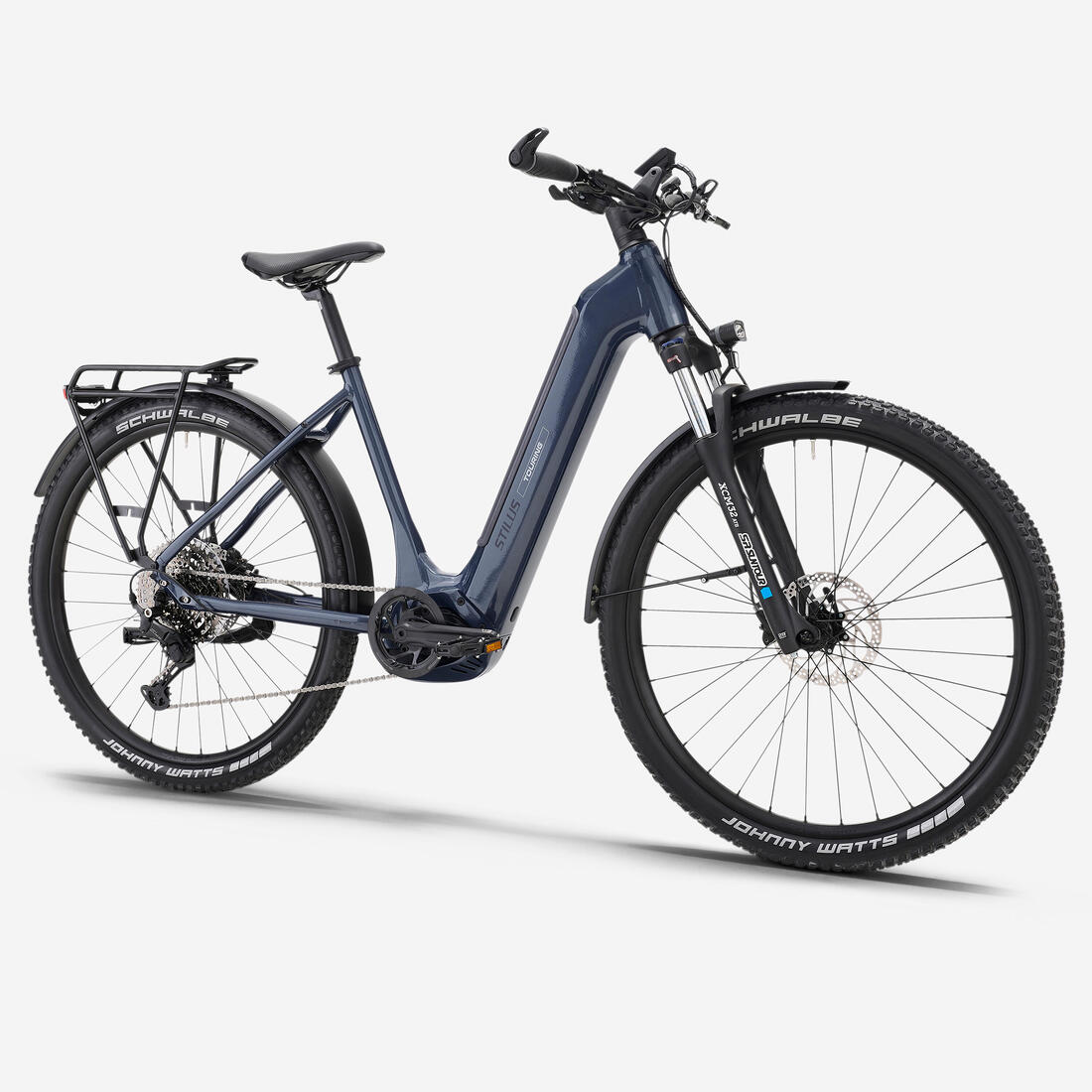 Vélo tout chemin électrique moteur central bosch, Stilus e-touring Shimano