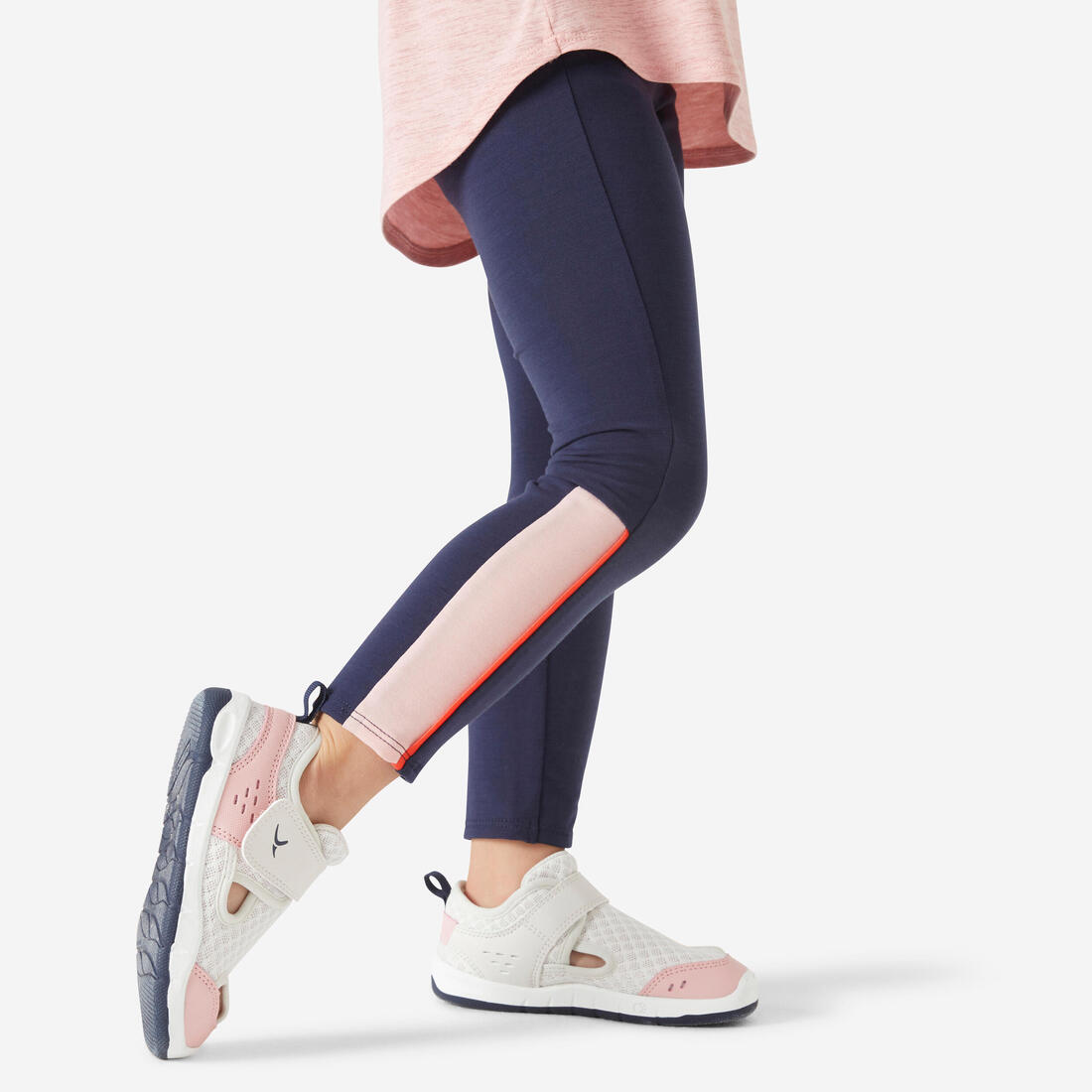 Legging bébé ajustable respirant - 500 – vieux rose