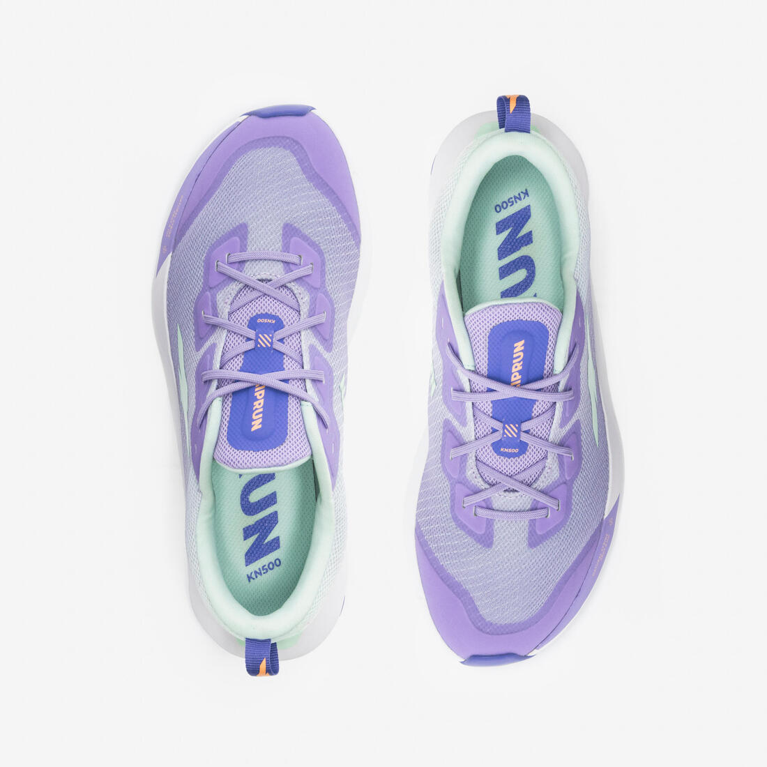 Chaussures de running drop 0 Enfant - KIPRUN KN500 vertes jaunes noires