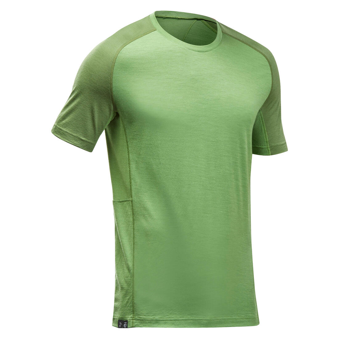 T-shirt de trek manches courtes en laine mérinos  - homme - mt500