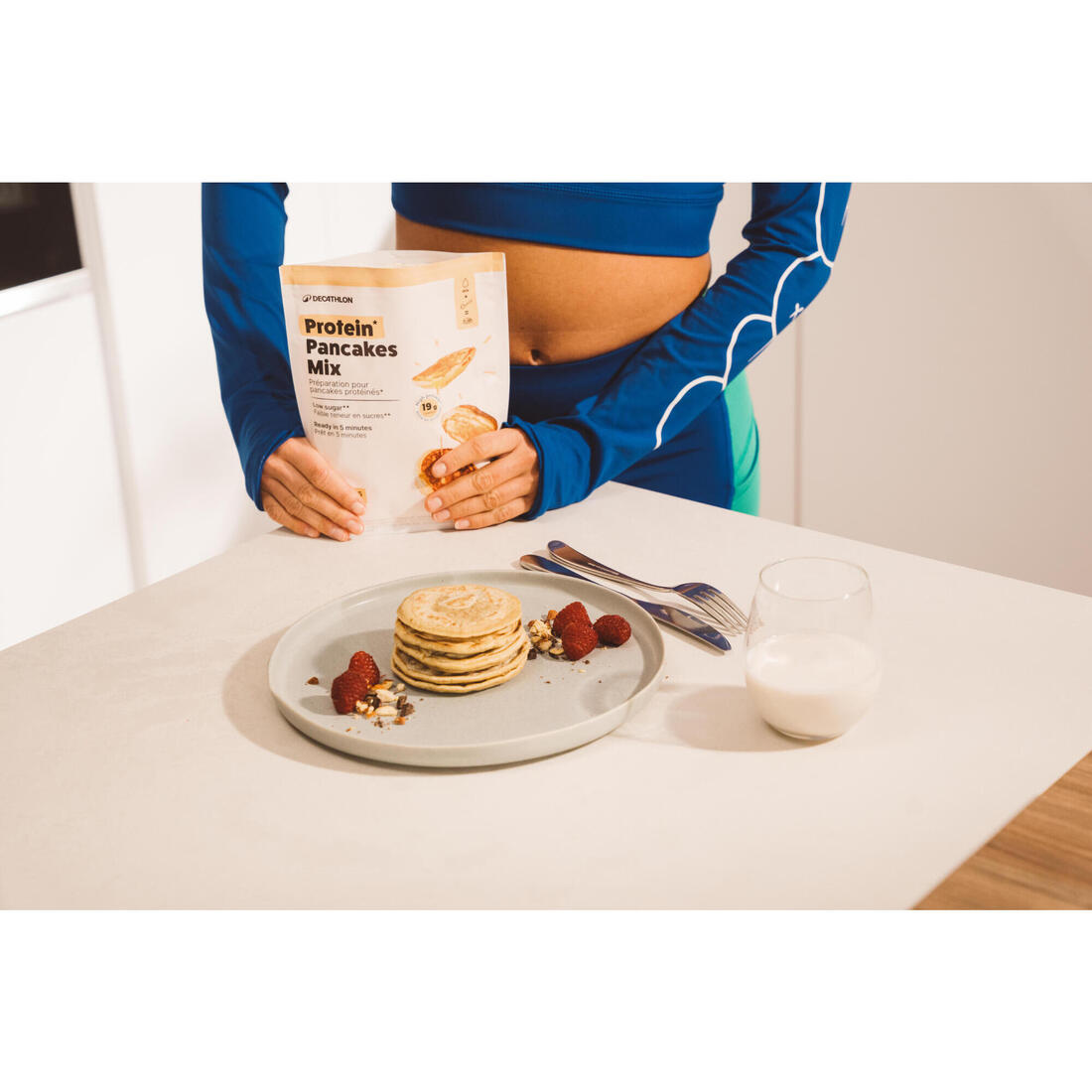 Préparation en poudre pour gaufres et pancakes protéinés 225g