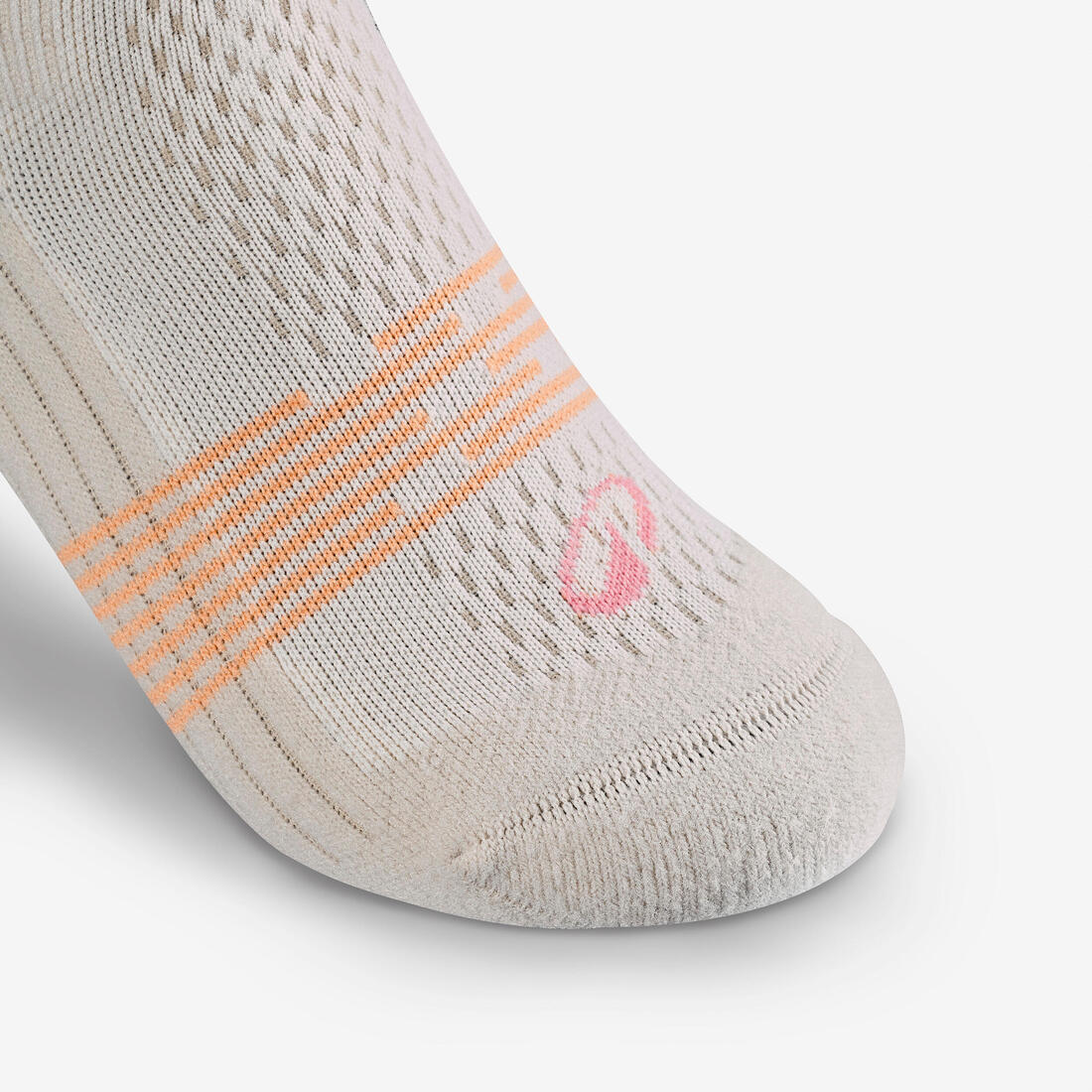 Chaussettes de randonnée enfant (lot 2 paires), HIKE500 Mid marron et