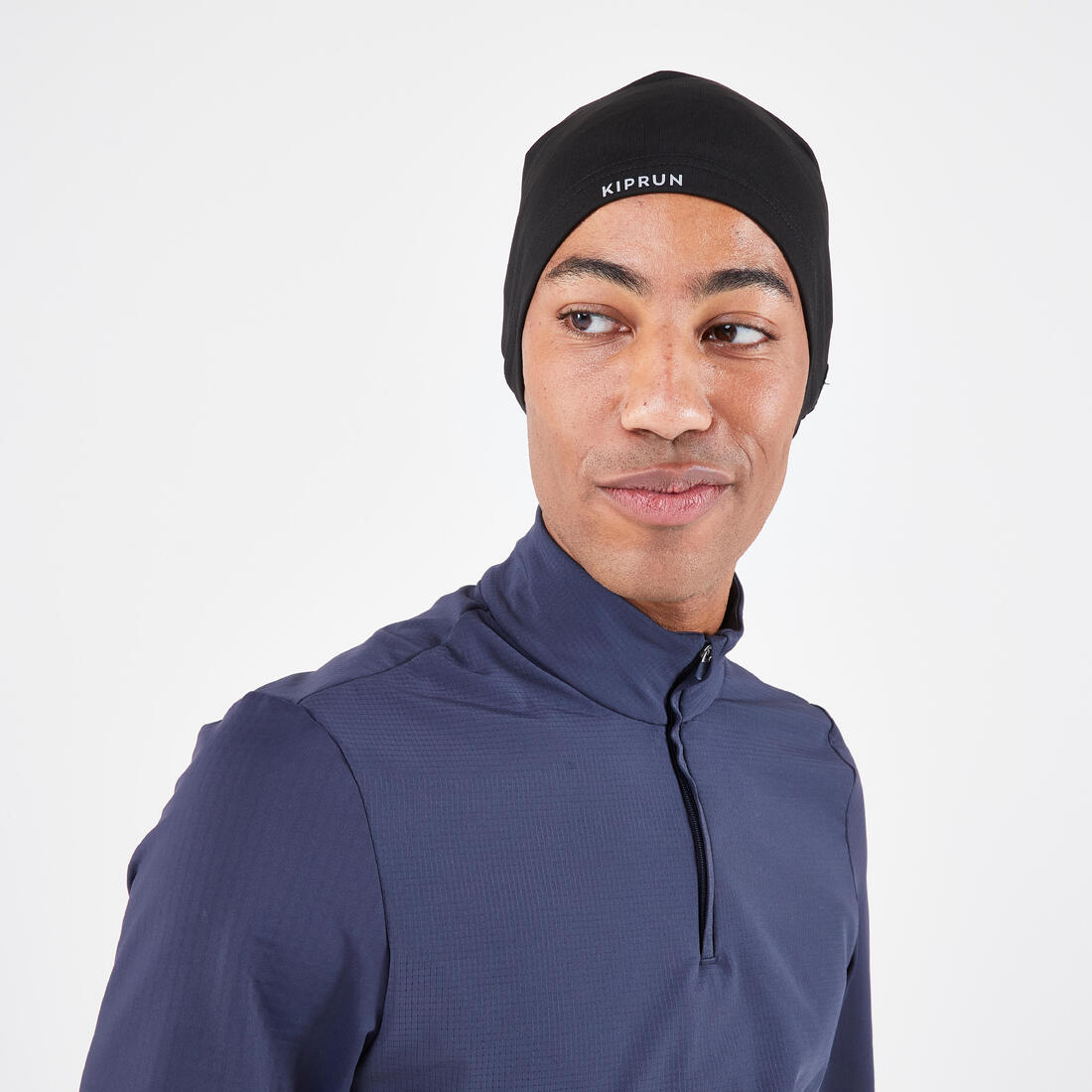 Bonnet running chaud Homme Femme - KIPRUN Warm + gris graph