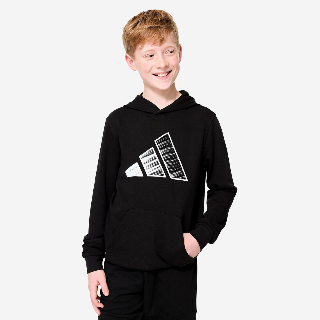 Sweat-shirt à capuche enfant, noir – noir