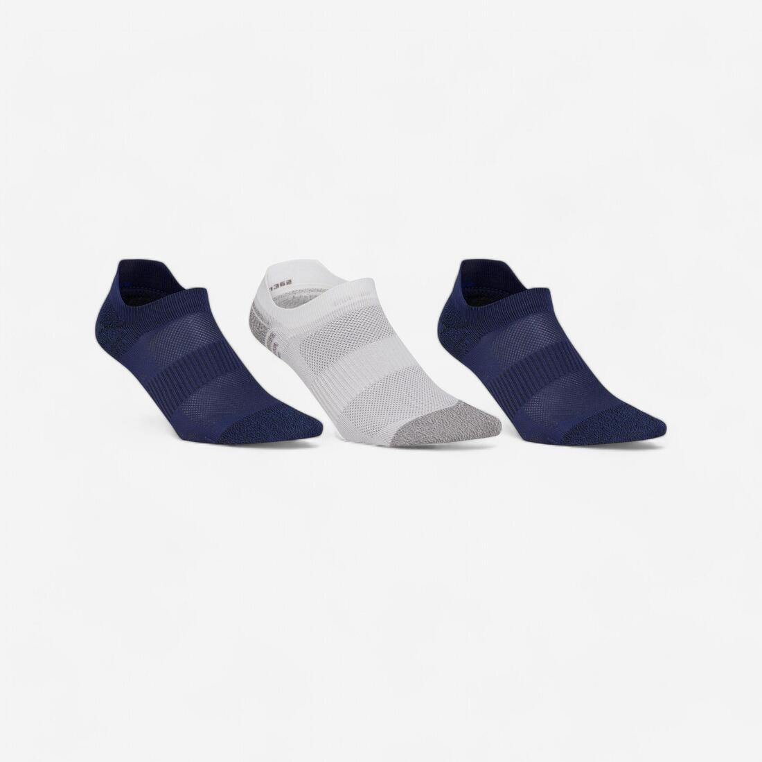 Chaussettes marche sportive/nordique WS 500 Invisible Fresh rouge / orange /bleu
