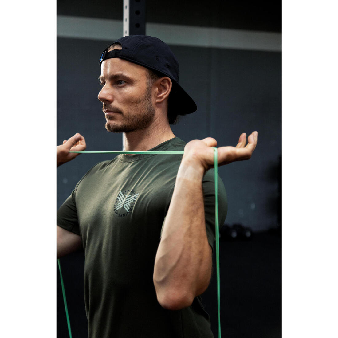 T-shirt de sport léger et extensible homme, noir et