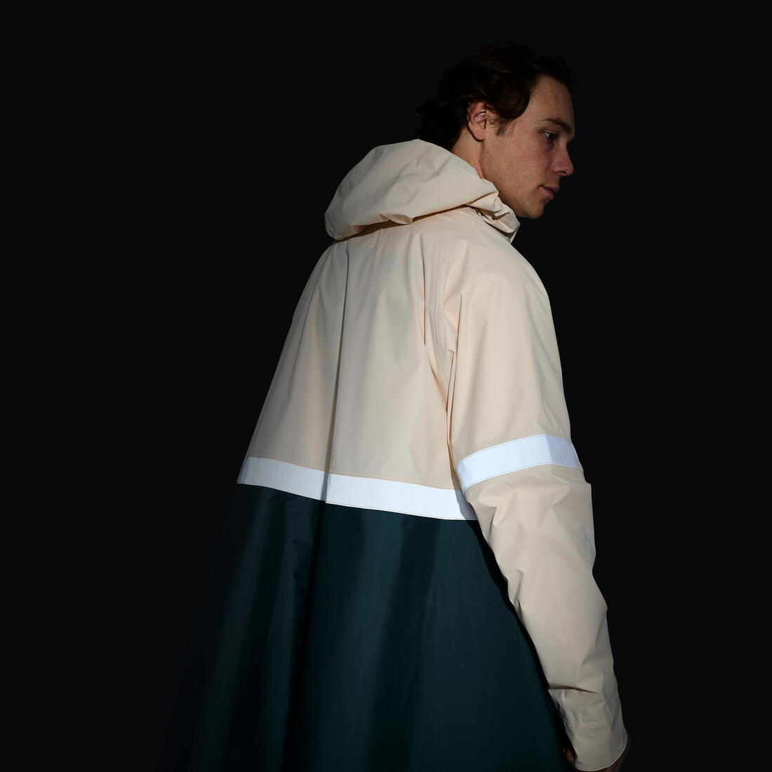 Poncho pluie vélo ville, visibilité de nuit, 540