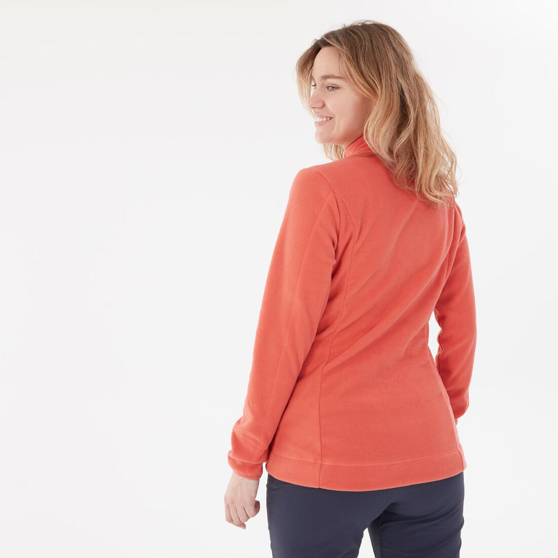 Polaire de randonnée montagne femme, MH100 full zip
