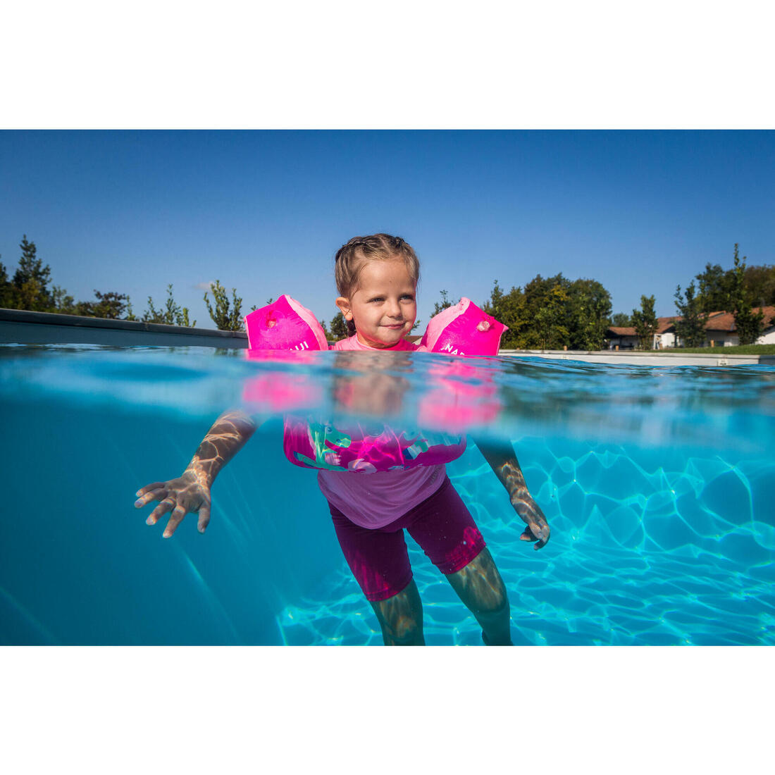 Brassards-ceinture piscine évolutif TISWIM enfant bleu "DRAGON"