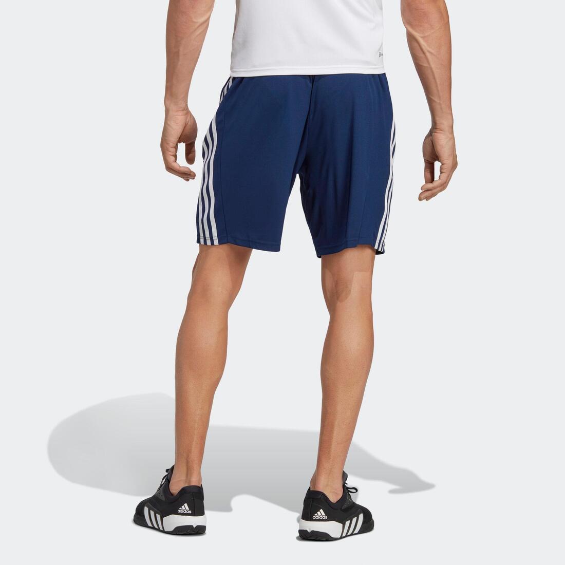 Short de fitness homme, bleu