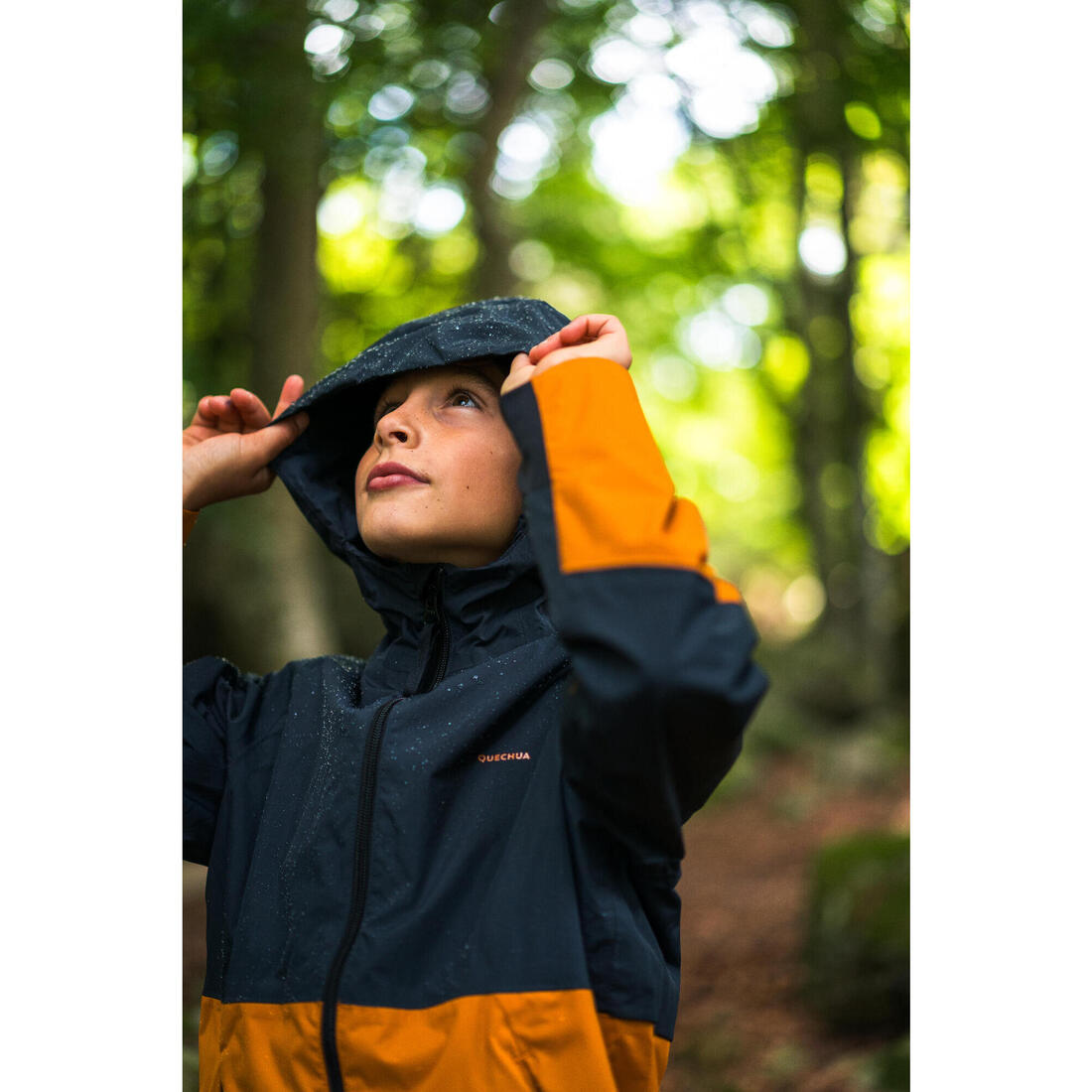 Veste imperméable de randonnée enfant 7-15 ans, MH500 girs
