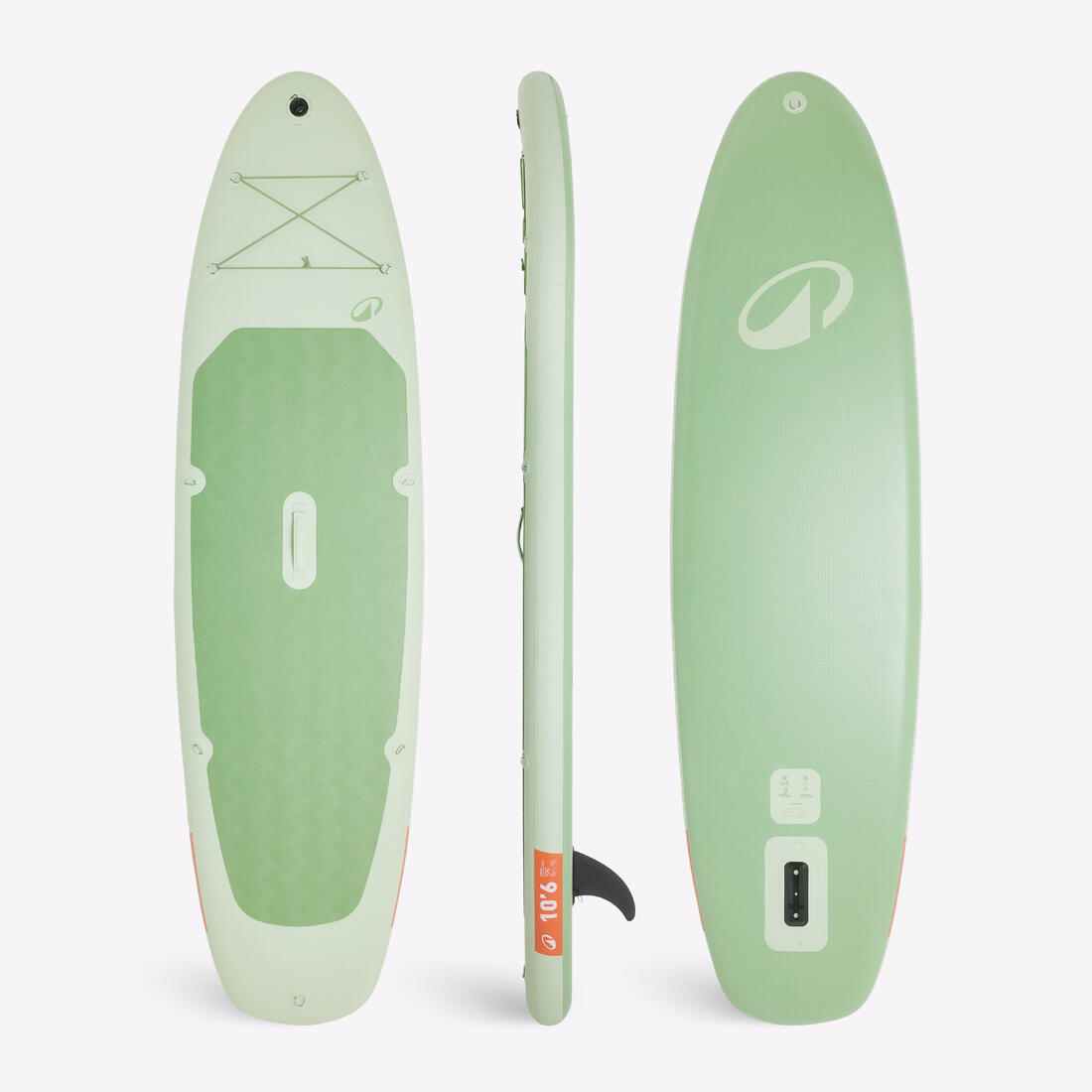 Pack stand up paddle gonflable convertible 10'6, 100 vert