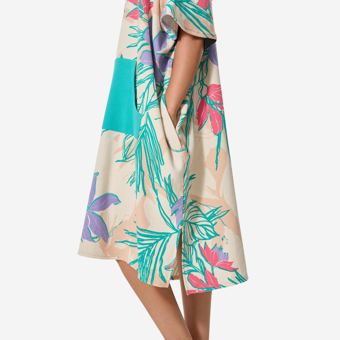 Poncho de plage surf adulte à partir de 150 cm, 500 Sunset