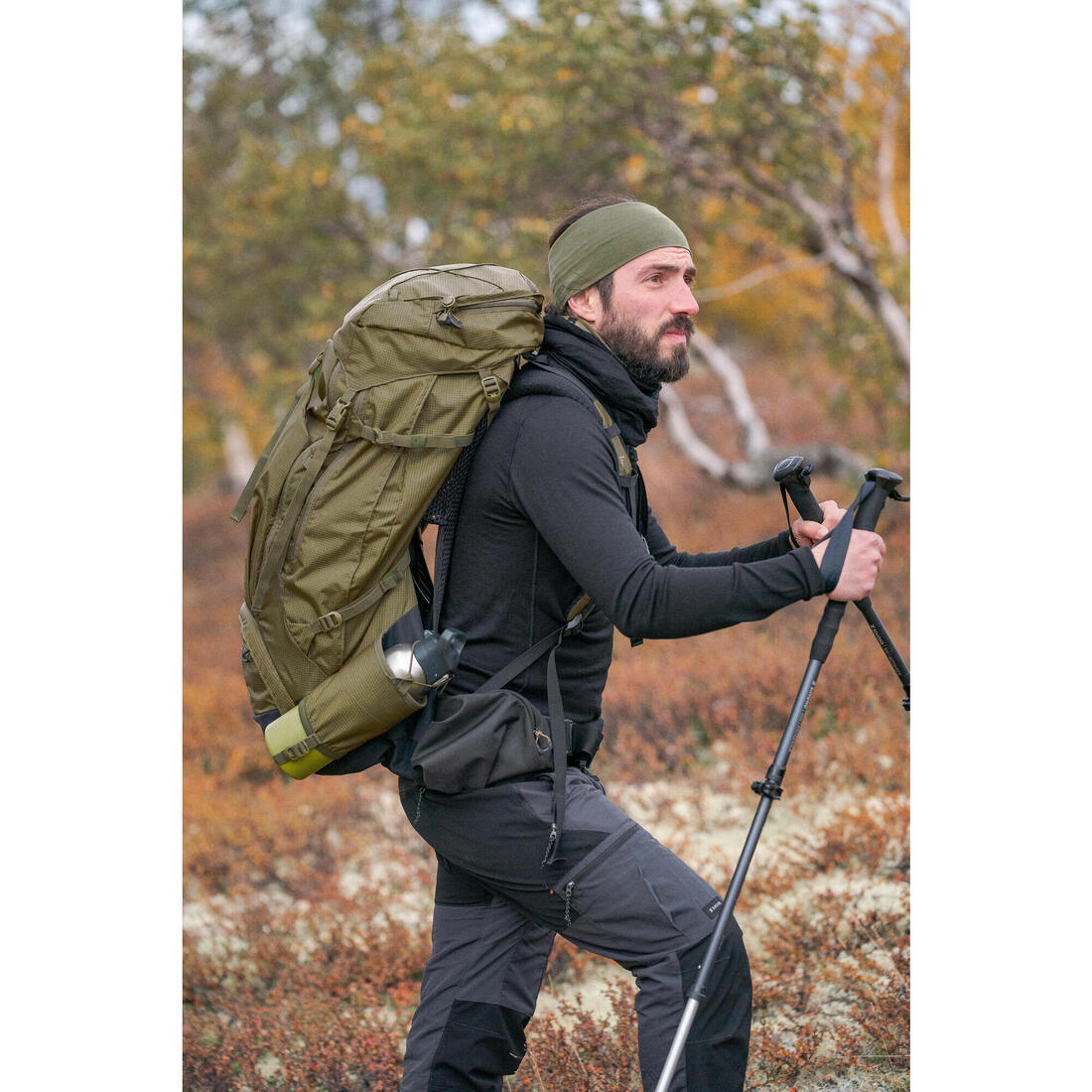 Sac à dos de trekking homme 60+10l - mt500 air