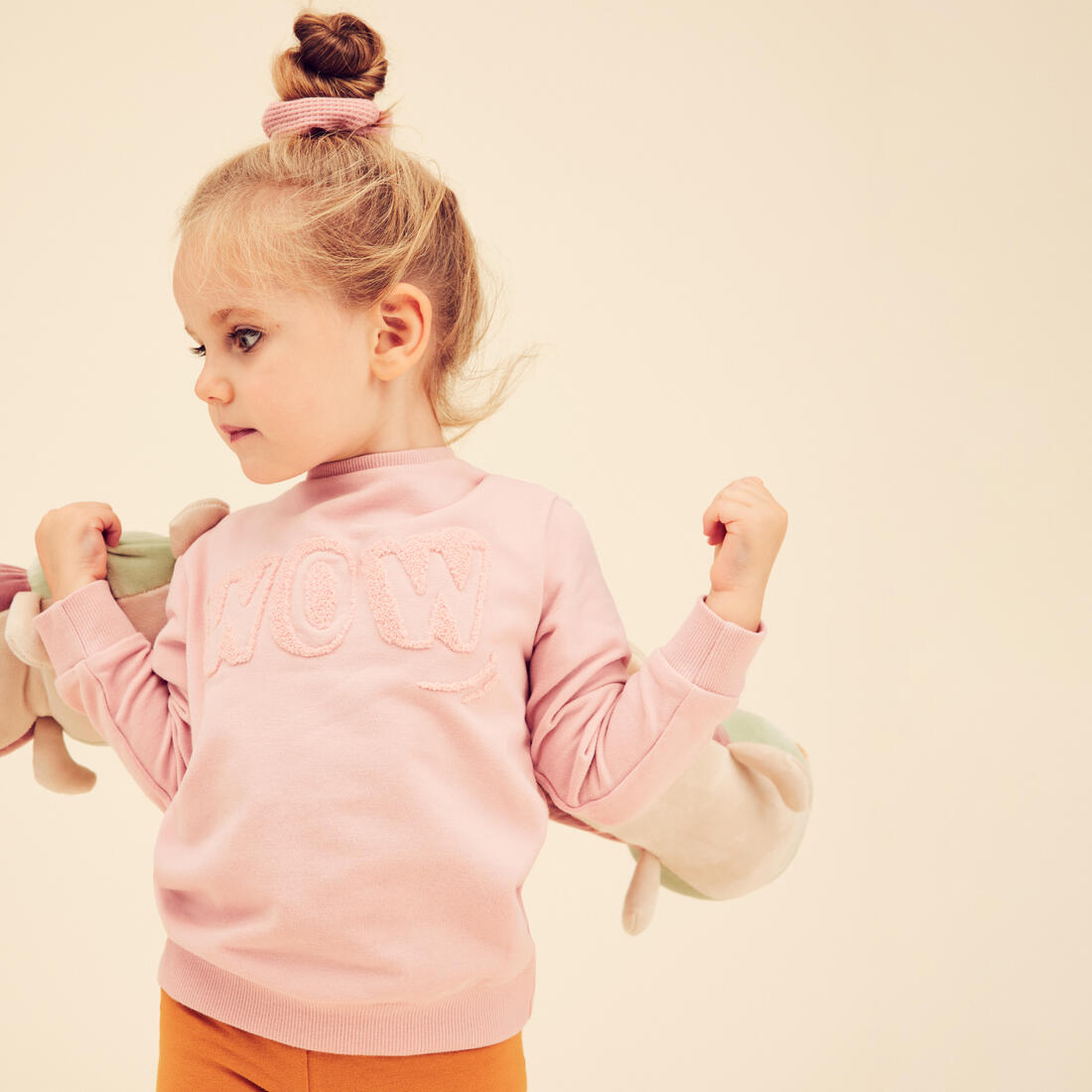 Sweat decat'oons imprimé beige baby gym enfant