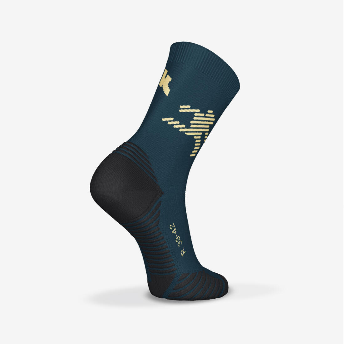 Lot de 2 paires de chaussettes de running run500 epaisses mi-mollet